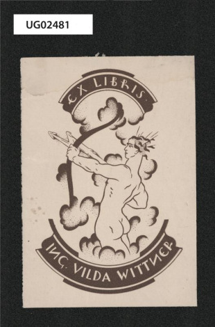 Ex libris ing. Vilda Wittner
