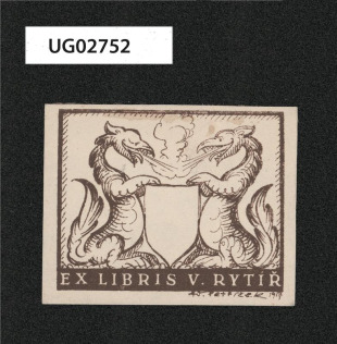 Ex libris V. Rytíř