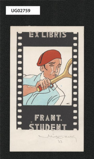 Ex libris Frant. Študent