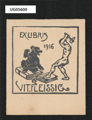 Ex libris 1916 Vit. Fleissig