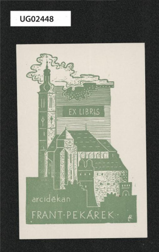 Ex libris arciděkan Frant. Pekárek