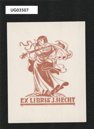 Ex libris J. Hecht