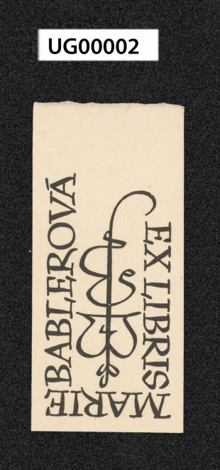 Ex libris Marie Báblerové