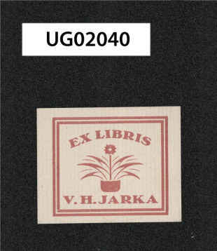 Ex libris V. H. Jarka