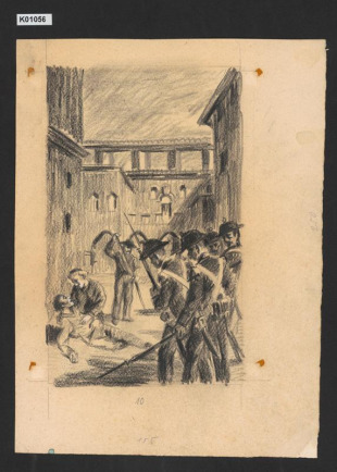 Ilustrace k románu E. Vojnyčové Střeček