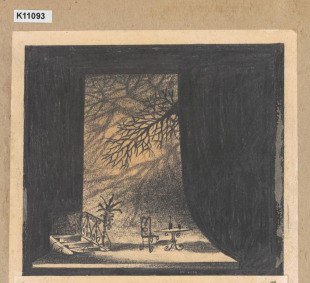 Scénický návrh, A. M. Ostrovský: Les, SDOS Olomouc