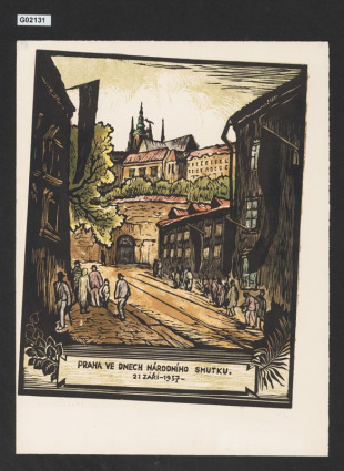 Praha ve dnech národního smutku.  21 září - 1937-