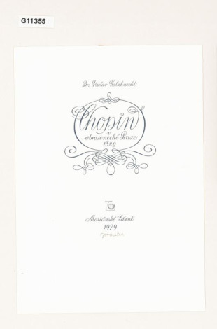 Chopin v osvobozenecké Praze 1829, ilustrace, titulní list