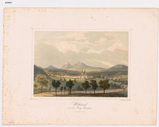 Wellehrad mit der Burg Buchlau (Velehrad s hradem Buchlovem)