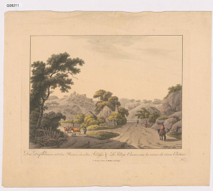 Das Dorf Klausen mit den Ruinen des alten Schlosses