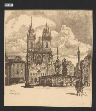 Praga Anno 1862 (Týnský chrám v Praze)