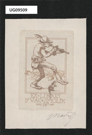 Ex libris Dr Vác Smolík