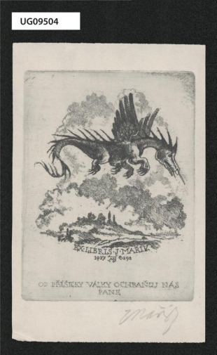 Ex libris J. Mařík