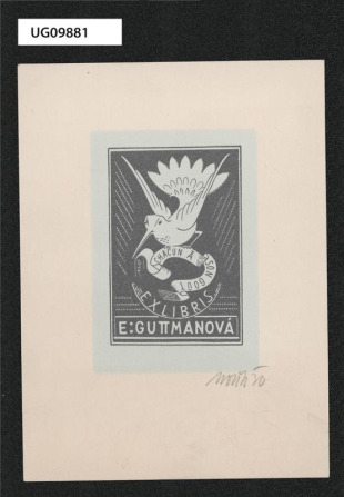 Ex libris E. Guttmanová