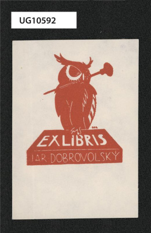 Ex libris Jar. Dobrovolský