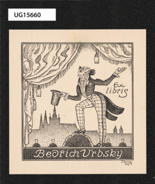 Ex libris Bedřich Vrbský