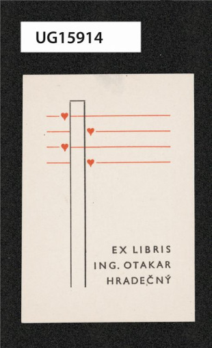 Ex libris ing. Otakar Hradečný