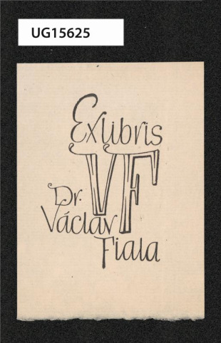 Exlibris Dr. Václav Fiala
