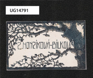 Z. Honzíková-Bílková (navštívenka)