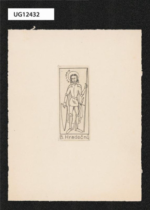 Ex libris B. Hradečný