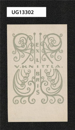 Ex libris V. Knittla