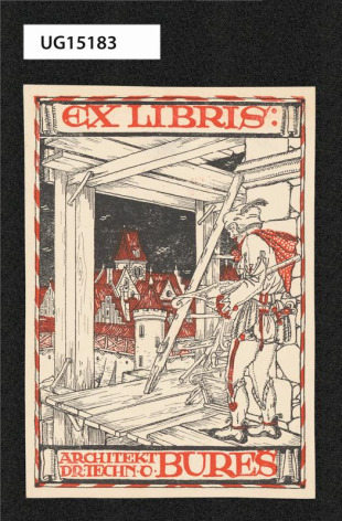 Ex libris: architekt Dr. techn. O. Beneš