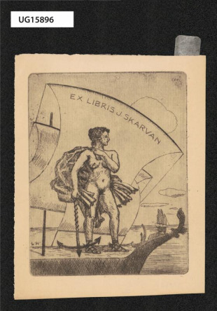 Ex libris J. Skarvan