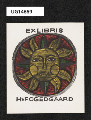 Ex libris H. Fogedgaard