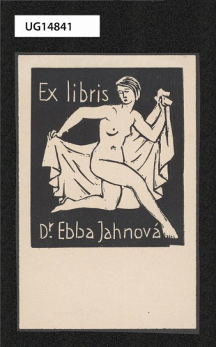 Ex libris Dr. Ebba Jahnová