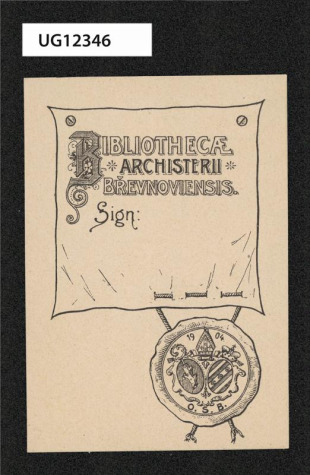 Bibliothecae Archisterii Břevnoviensis