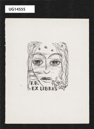 Ex libris F. B.