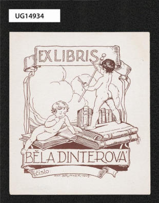 Ex libris Běla Dinterová