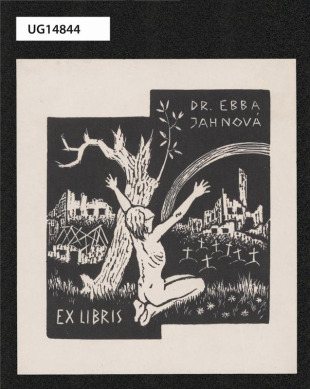 Ex libris Dr. Ebba Jahnová