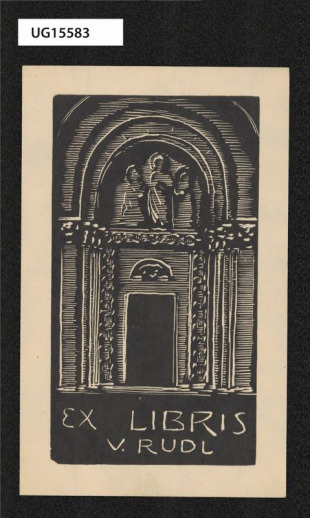 Ex libris V. Rudl