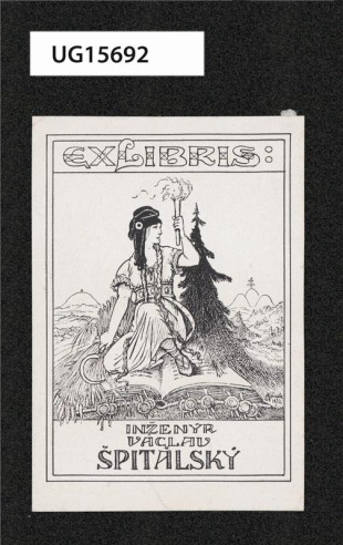 Exlibris: inženýr Václav Špitálský