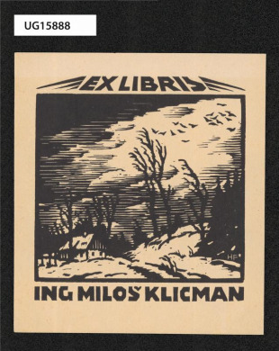 Ex libris Ing Miloš Klicman