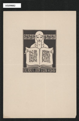 Ex libris JUDR Egon Kohn