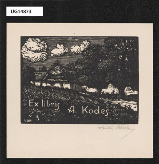 Ex libris A. Kodeš