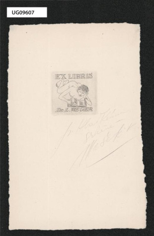 Ex libris Dr. L. Weger