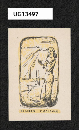 Ex libris F. Goldman