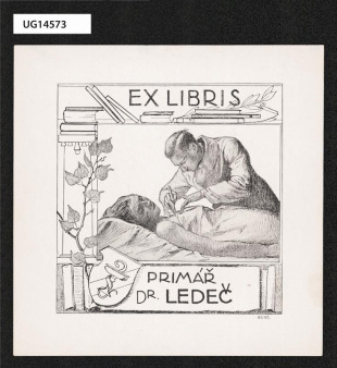 Ex libris primář Dr. Ladeč