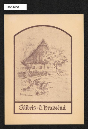 Ex libris O. Hradečné