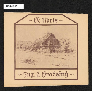 Ex libris Ing. O. Hradečný