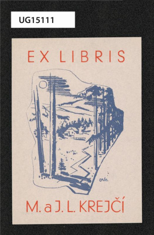 Ex libris M. a J. L. Krejčí