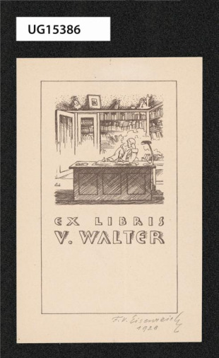Ex libris V. Walter
