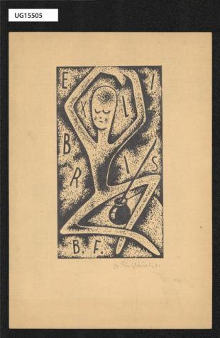 Ex libris B. F. (ipse sibi)