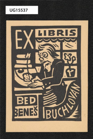 Ex libris Bed Beneš Buchlovan