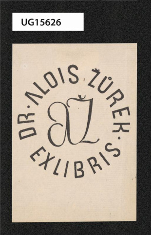 Exlibris Dr. Alois Žůrek