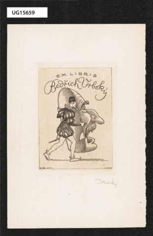 Ex libris Bedřich Vrbský