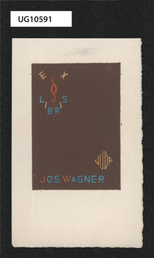 Ex libris JUDR Jos. Wagner